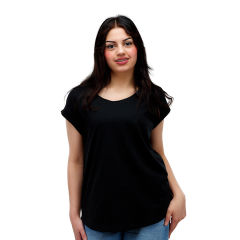 3 Ladies' Long Slub Tee